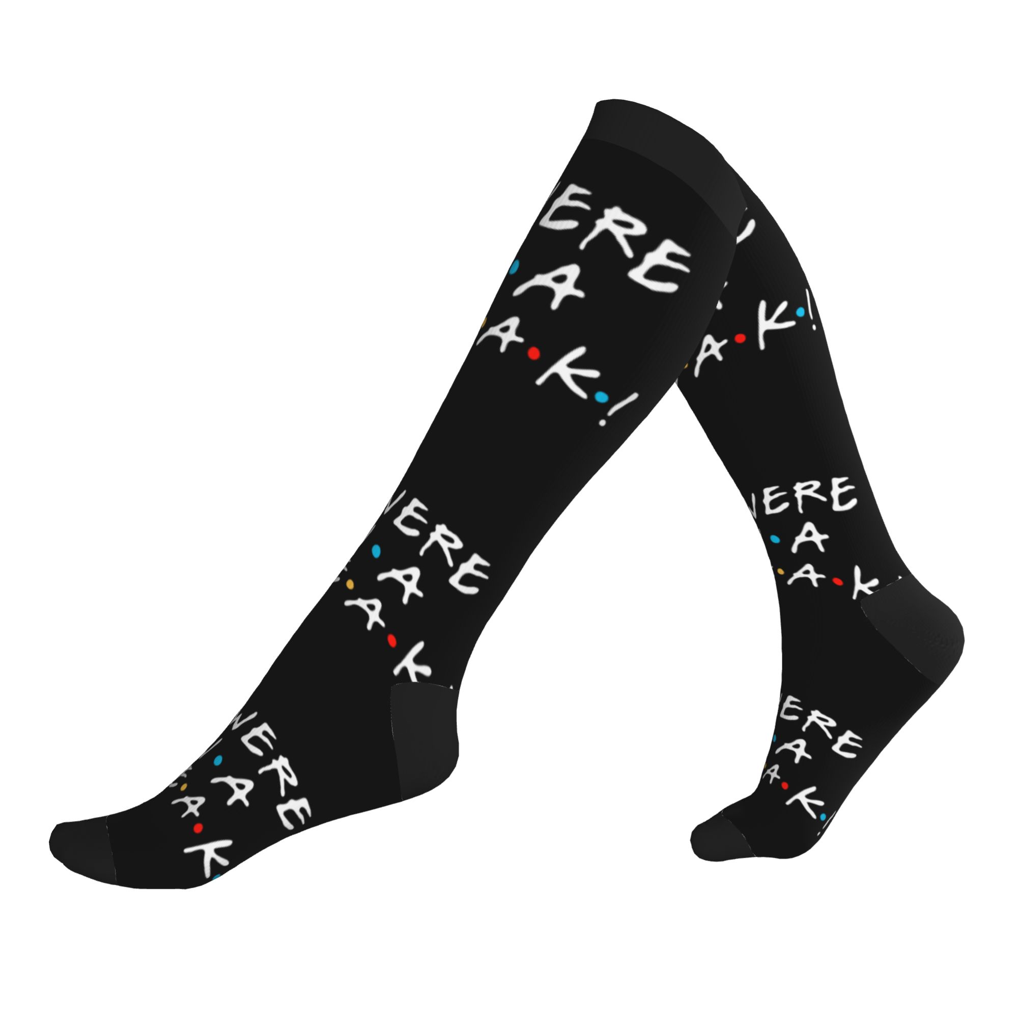 No Show Sock Women - ถุงเท้าลายคำพูดตลกๆ จากซีรีส์เพื่อนๆ สำหรับผู้ชายและผู้หญิง ให้ความอบอุ่น ตลก และแปลกใหม่