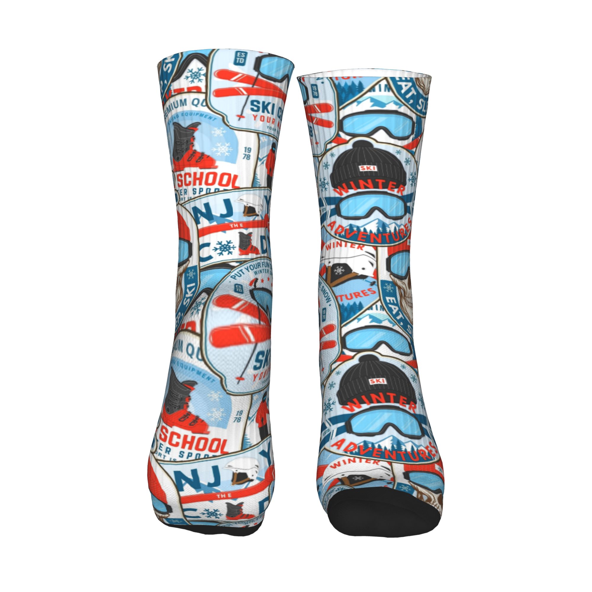 วินเทจ เรด บลู สกี คลับถุงเท้า - Dress Sock Men บทวิจารณ์และราคา