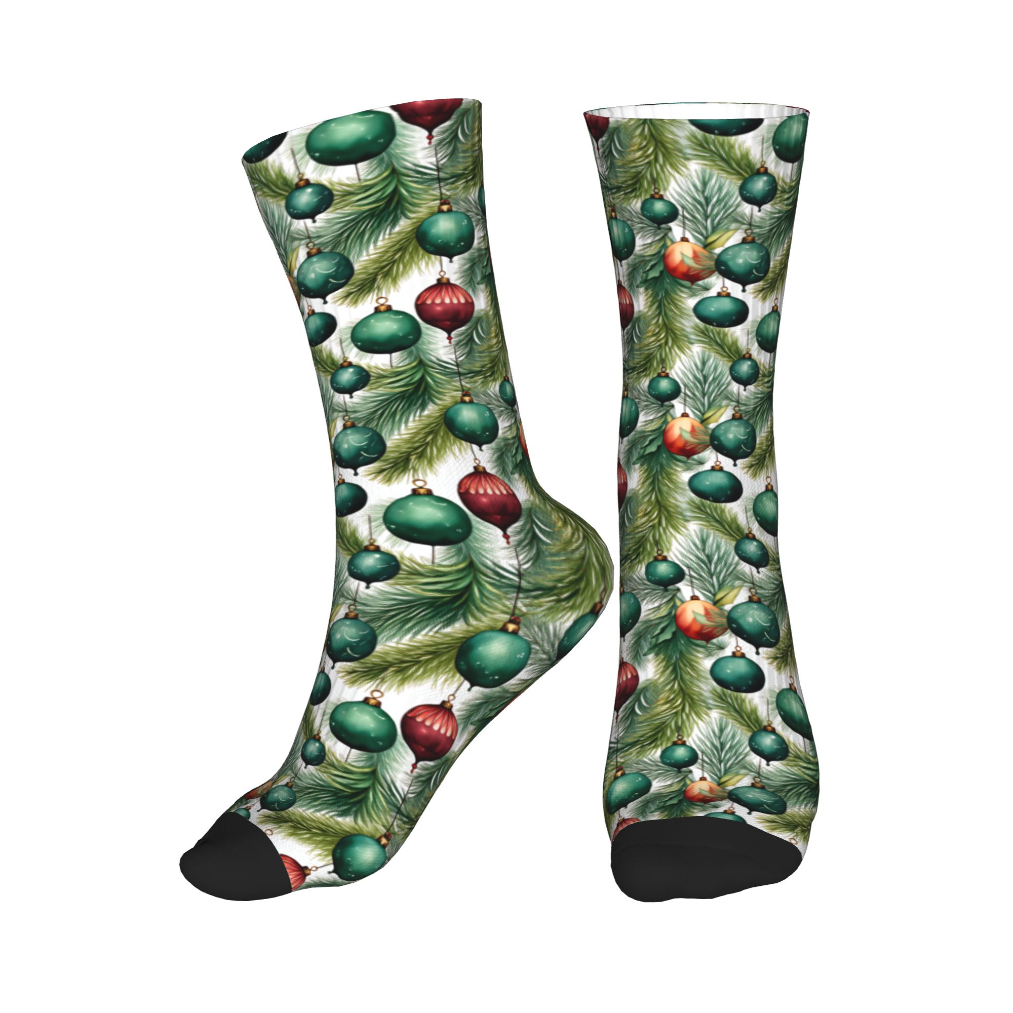 ถุงเท้าลายต้นสนคริสต์มาสน่ารัก - Dress Sock Men บทวิจารณ์และราคา