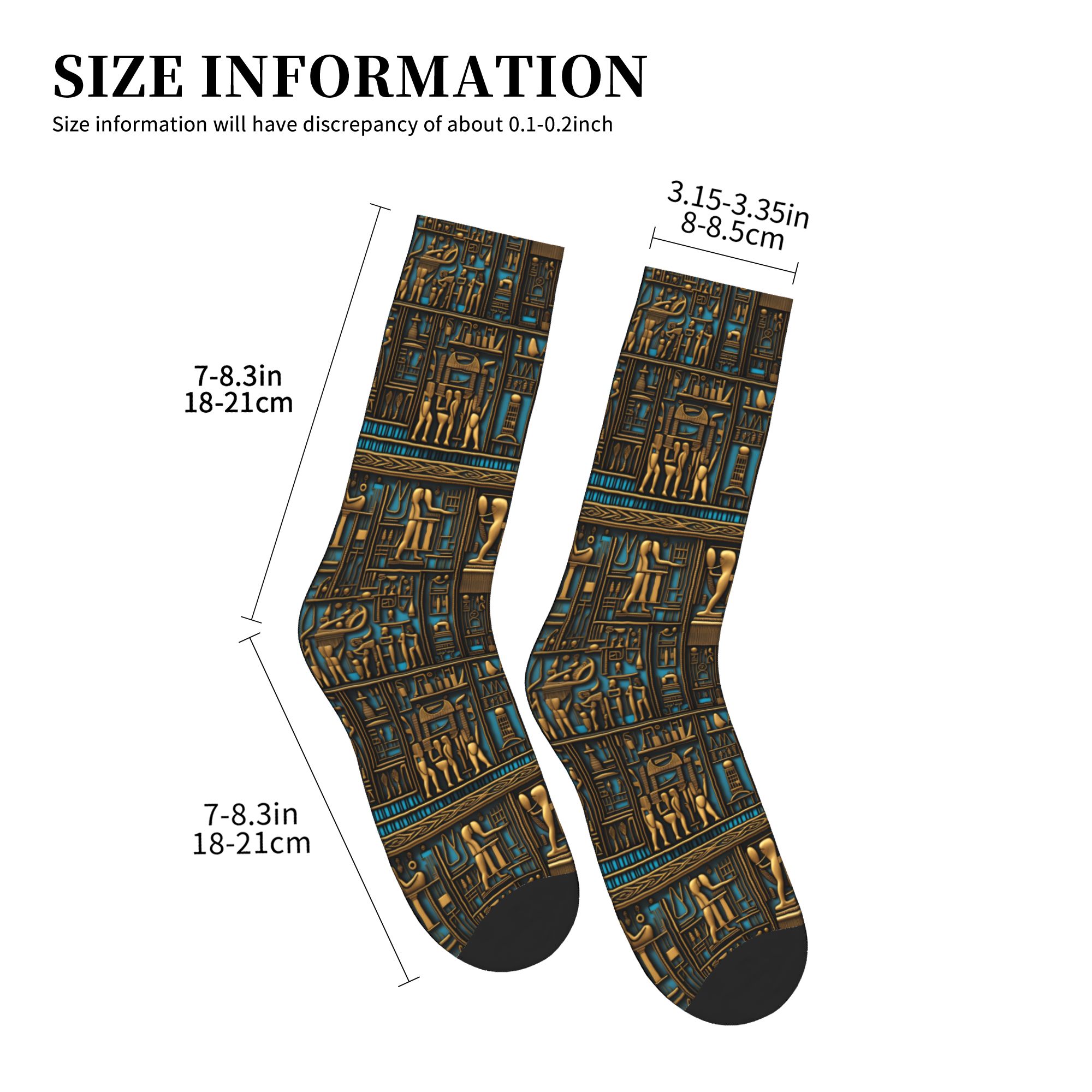 ถุงเท้าลายศิลปะอักษรอียิปต์โบร - Dress Sock Men บทวิจารณ์และราคา