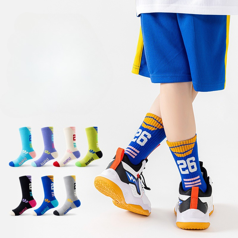 ถุงเท้าเด็กผู้ชาย ถุงเท้ากีฬาบ - Athletic Sock Cushion บทวิจารณ์และราคา