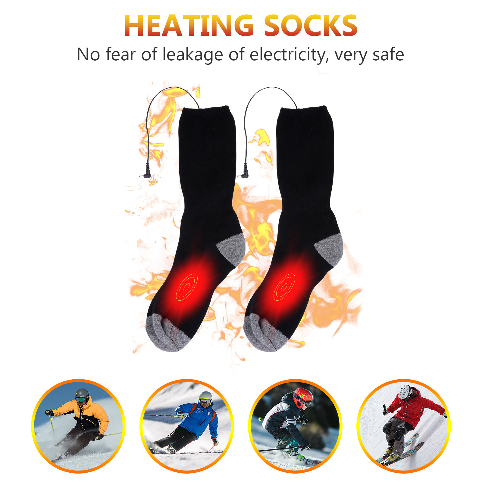 ถุงเท้าทำความร้อน 1 ชุด ใช้พลั - Thermal Sock Winter บทวิจารณ์และราคา