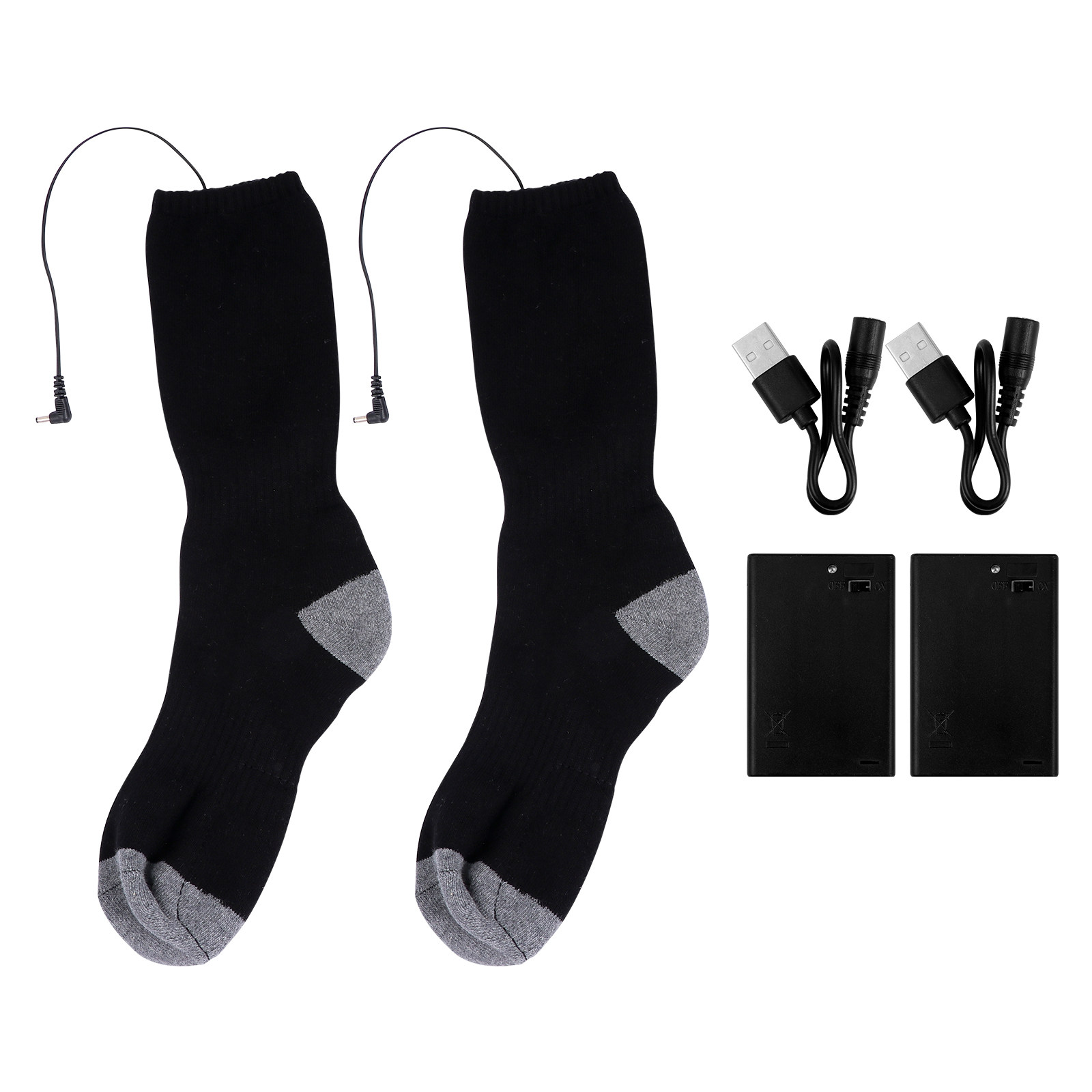 ถุงเท้าทำความร้อน USB 1 ชุด สำ - Thermal Sock Winter บทวิจารณ์และราคา