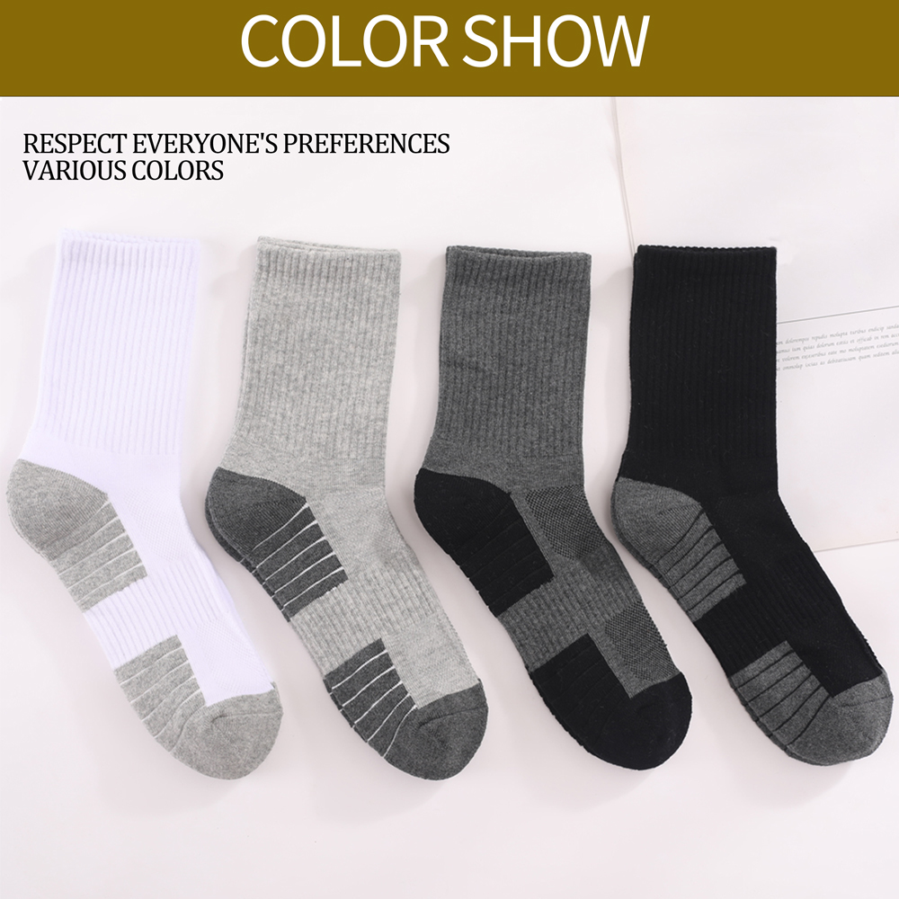 ถุงเท้าเดินป่าแบบหนา 1/3/6 คู่ - Athletic Sock Cushion บทวิจารณ์และราคา