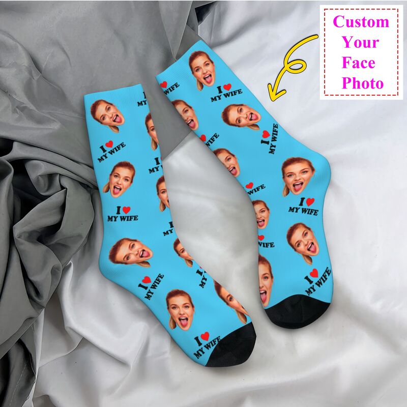 ถุงเท้าลายหน้าคนที่คุณรัก ถุงเ - Dress Sock Men บทวิจารณ์และราคา