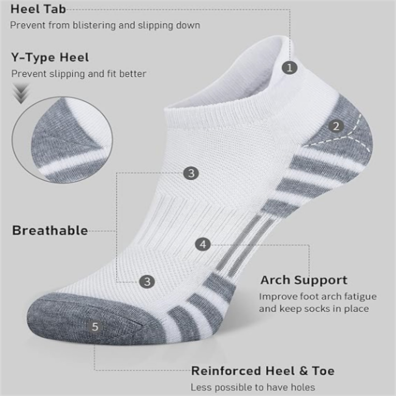 ถุงเท้าข้อเท้าผ้ากำมะหยี่แบบยู - Ankle Sock Low Cut บทวิจารณ์และราคา