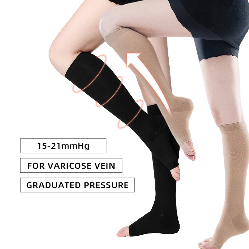S-5XL รัดน่องทางการแพทย์2ชิ้น/ - Compression Sock Medical บทวิจารณ์และราคา